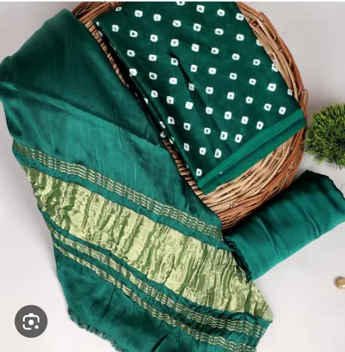 Semi Tussar Bhagalpuri Suit with Shibori Design – Elegant & Handcrafted Ethnic Wear